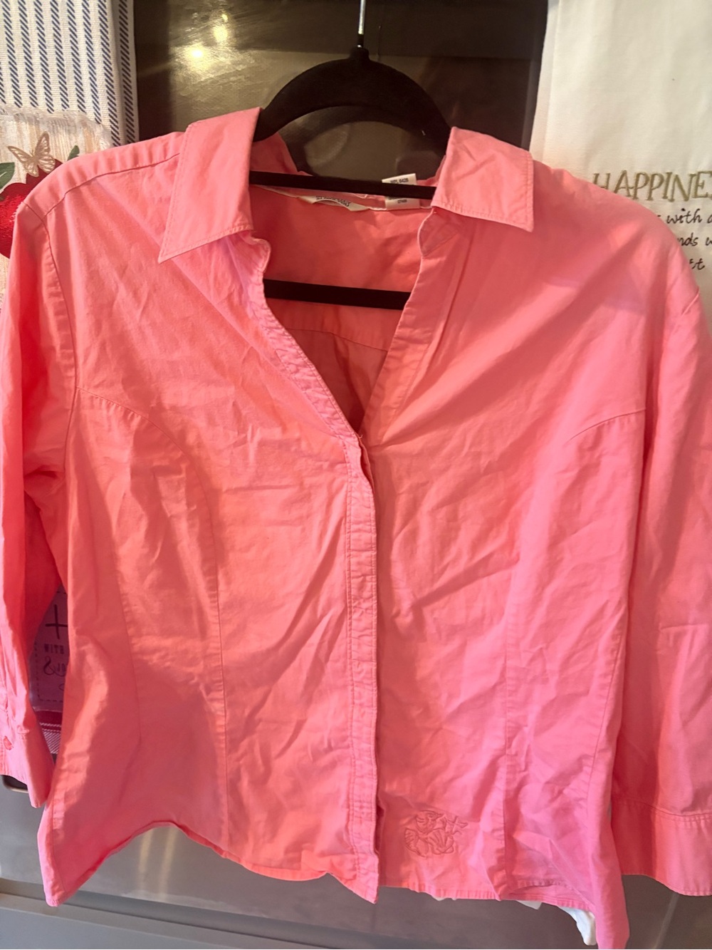 Riders by Lee Pink Button-Front Collared Shirt